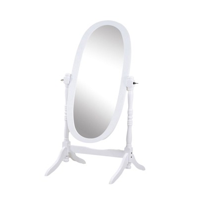 SEVOBAL Bathroom Vanity Mirrors Elegant Round Mirror with Durable Anti Rust Aluminum Frame Compact Functional, White, 22.5"*16"*59.25"