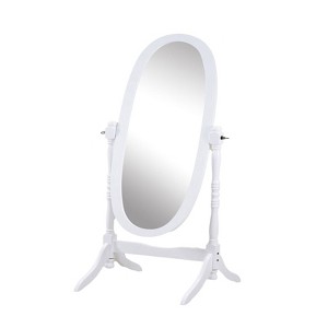 SEVOBAL Bathroom Vanity Mirrors Elegant Round Mirror with Durable Anti Rust Aluminum Frame Compact Functional, White, 22.5"*16"*59.25" - 1 of 4