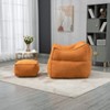 CAVINAS Modern Comfy Foam Bean Bag Chair with Footstool,High Back Bean Bag Couch,Accent Chairs for Living Room - 3 of 4