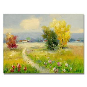 Trademark Fine Art 35" x 47" A New Day II by Rio: Gallery-Wrapped Canvas, Digital Landscape Art, Modern Decor Style - 1 of 3