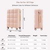 YONWAY 3 Piece Hardshell Luggage Sets Airline Certified Carry-on Luggage with side hook Cup Holder Spinner Wheel - 3 of 4