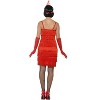Smiffy Short Flapper Dress Adult Costume (Red) - 2 of 2