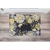HomeStock Trio Wildflower Grey & Yellow 1.10x2.10, Transitional, Hand Tufted - 2 of 4