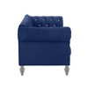 New Classic Furniture,Furniture Emma Velvet Fabric Arm Chair with Rolled Arms in Royal Blue - 4 of 4