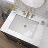 18 in. Rectangular Undermount Bathroom Sink Ceramic Vessel Vanity Lavatory Sink Basin in White with Overflow - 3 of 4
