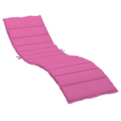 vidaXL Sun Lounger Cushion Pink Oxford fabric 78.7 in x 23.6 in x 1.6 in