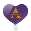 NCAA Alcorn Primary Logo Heart Love Cupcake Picks Toppers Decoration Set of 6 - 2 of 4