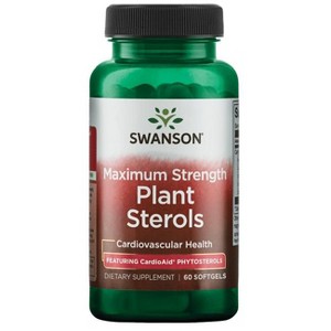 Swanson Maximum Strength Plant Sterols - Featuring Cardioaid Phytosterols, 60 Softgels. - 1 of 2