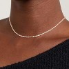 Tennis Choker Necklace for Women, 14K Gold/Silver Plated Cubic Zirconia Chain gold tennis necklace 2mm - 2 of 4