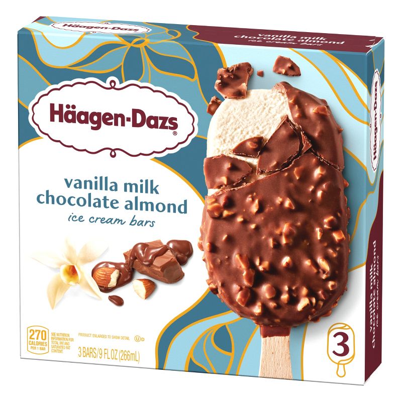 Haagen Dazs Vanilla &#38; Almond Ice Cream Bar - 3pk, 5 of 11