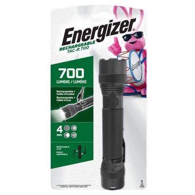 Energizer TAC-R 700 Rechargeable Tactical LED FlashLight Black