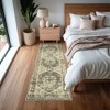 Washable Living Room Area Rug Large Vintage Printed Accent Carpet Non Shedding Oriental Distressed Floor Cover Foldable Indoor Mat - 3 of 4