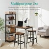 Best Choice Products 3-Piece Bar Height Dining Set w/ Bottle Rack, Glass Storage, 5 Shelves - 4 of 4