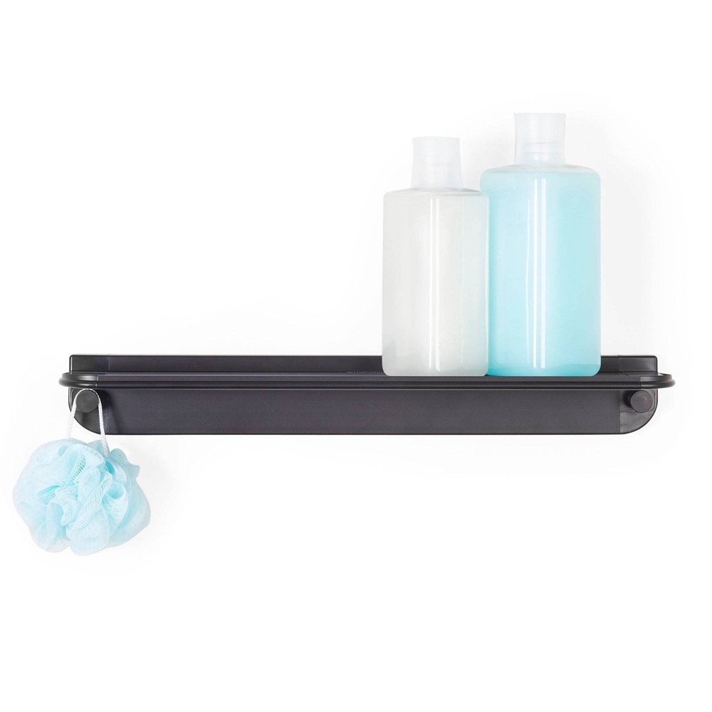 Photos - Bathroom Shelf Glide Rust Proof Aluminium Multi-Purpose  Black Aluminium 