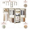 Aheaplus Walk-In Closet Orangizer with 9 Shelves, Wooden Closet System with Hanging Rods - 4 of 4