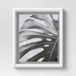 12.4" x 10.4" Matted to 8" x 10" Thin Profile Float Single Image Frame Gray - Threshold™