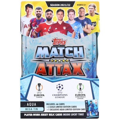 Topps 2021/22 Topps UEFA Champions League Match Attax Mega Tin | Aqua