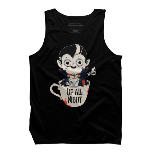 Men's Design By Humans Dracula And Coffee By Ppmid Tank Top : Target