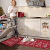 Christmas Red Kitchen Mat Sets of 2 Washable Runner Rug,17x29In+17x47In,Non Slip Non Shedding Kitchen Rug Decorative Runner Mats - 4 of 4