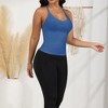 Anna-Kaci Active Women's Deep V-Neck Tank Top with Slim Fit and Adjustable Strap Detail - 2 of 4