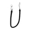 Unique Bargains Lobster Clasp Coiled Strap Rope Lanyard Keyring Key Holder Black 18.1" Length - 3 of 4