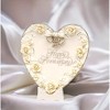 Kevins Gift Shoppe Ceramic 25th Anniversary Rose Heart Plate and Stand - image 3 of 3