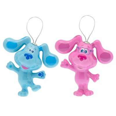 Blue's Clues & You! Blue and Magenta Tree Ornaments 2ct