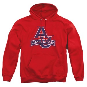 American University Official Distressed Primary Logo Adult Pull-Over Hoodie - 1 of 4