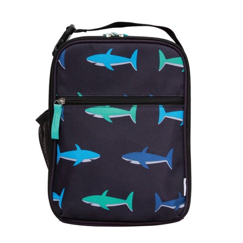 Bentgo Kids' Prints Double Insulated Lunch Bag, Durable, Water-Resistant  Fabric, Bottle Holder - Shark