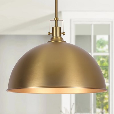 LamQee 1-Light Large Pendant Light Kitchen Island, Farmhouse Modern Dome Pendant Light Fixtures Ceiling Hanging Lighting Chandelier