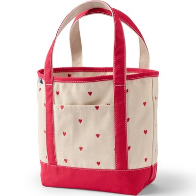 Lands' End Open Top Canvas Tote Bag