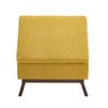 Racxily Mid-Century Modern Ottoman - Multi-Functional Storage Coffee Table Bench, Solid Wood, Linen, Brown Legs (Living Room/Entryway) - 4 of 4