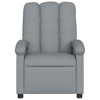vidaXL Massage Recliner Chair - Light Gray Manual Push Back - 4 of 4
