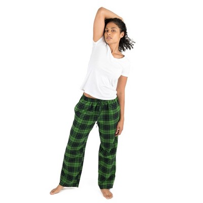Leveret Womens Flannel Christmas Pants Plaid Black And Green Xxl : Target