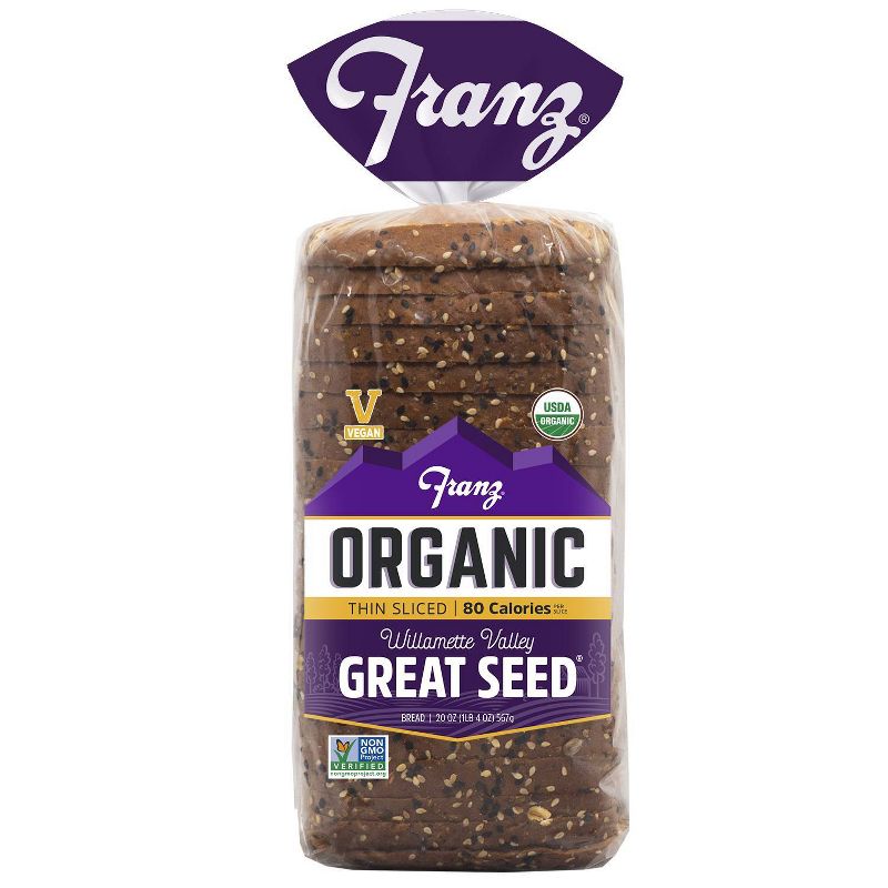 Franz Organic Great Seed Thin Sliced Bread - 20oz, 2 of 5