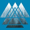 Men's Design By Humans Sacred Geometry Triangles - Misty Forest By Maryedenoa T-Shirt - 2 of 3