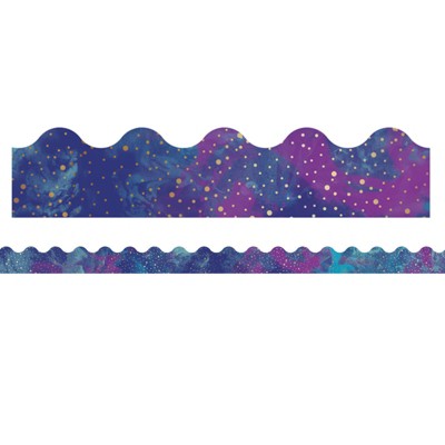 Carson Dellosa Education Galaxy Scalloped Border, 39 Feet (Pack of 6)