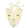 Unique Bargains Women's Fashion Pineapple Hollow Triangle Headwrap 21.26"x10.24" Beige 1 Pc - 4 of 4