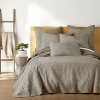 Beckett Taupe Euro Sham Set of 2 - Levtex Home - 3 of 3