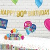 Beistle Gold Foil Happy "90th" Birthday Streamer, 7¾" x 5', Pack of 2 - 4 of 4
