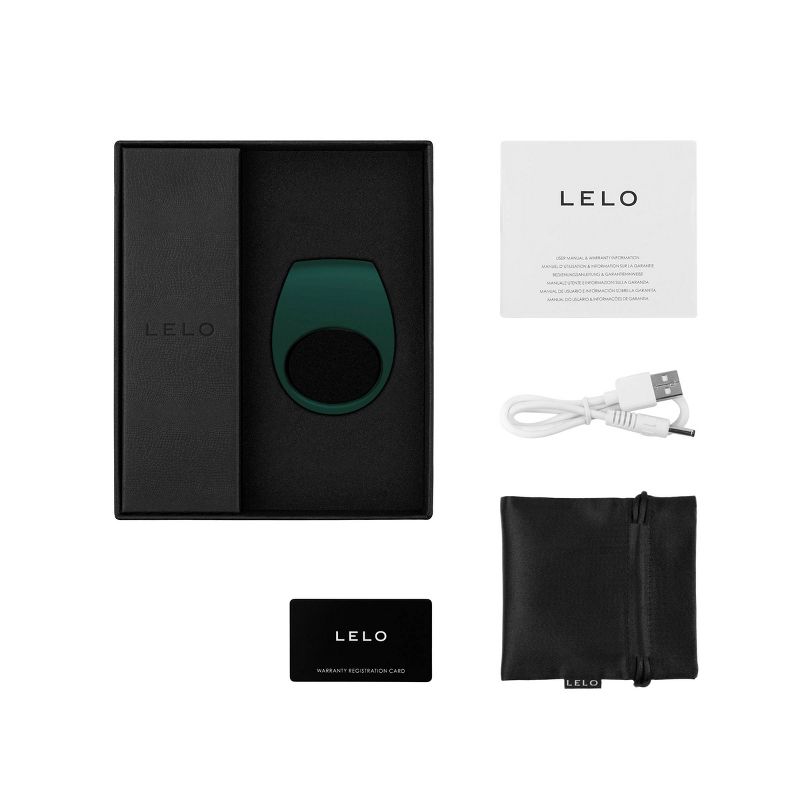 LELO Tor 2 Rechargeable and Waterproof Vibrating Ring - Green, 3 of 6