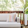 16"x16" Deny Designs Menina Lisboa Summer Colorful Stripes Square Outdoor Throw Pillow Pink - 3 of 4