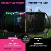 JoyBerri 16ft Outdoor Trampoline – ASTM Certified, Anti-Rust Frame with Enclosure Net, Ladder, Sprinkler & LED Lights - 3 of 4