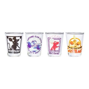 Silver Buffalo Disney Ratatouille 4 Piece 1.5oz Mini Glass Set - 1 of 4