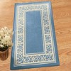 Collections Etc Floral Border Skid-Resistant Accent Rug - image 2 of 2