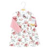 Hudson Baby Infant Girl Cotton Dress and Cardigan Set, Vintage Floral - image 2 of 4