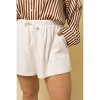 Women's Pocket Detail Paper Bag Shorts - GILLI - 2 of 4