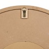 Wood Floral Wall Mirror with Embossed Metal White - Olivia & May: Farmhouse Style, No Assembly, MDF Frame, 31.5" Round - 4 of 4
