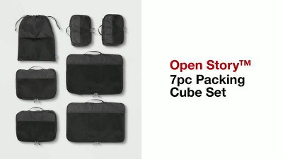 3pc Cube Compression Bags Set Clear - Brightroom™ : Target