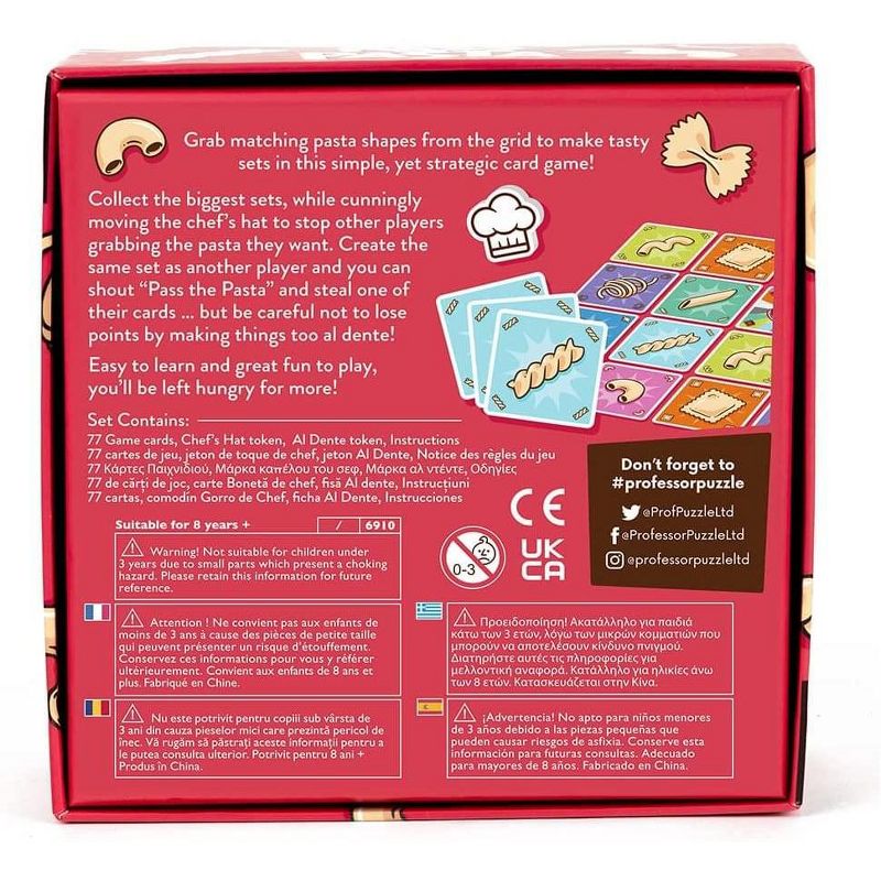 Professor Puzzle USA, Inc. Pass The Pasta | Family Board Game of Strategy and Shape Collection, 3 of 5